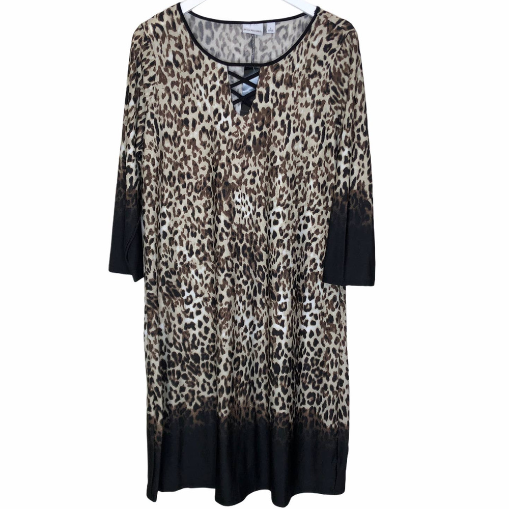 Kim Rogers Leopard Dress NWT